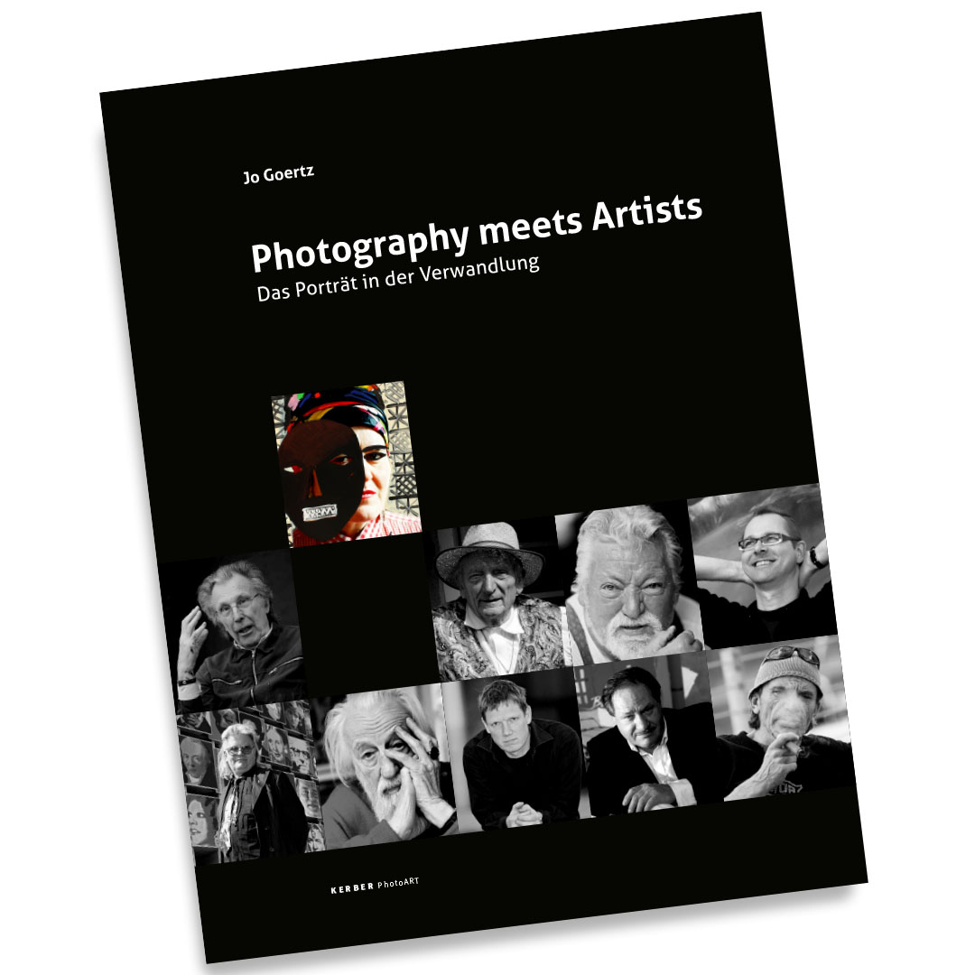 Buchgestaltung für Jo Goertz: Photography meets Artists