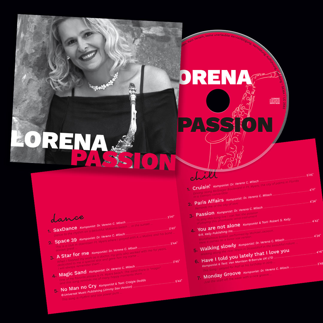 CD-Gestaltung für Lorena: Passion