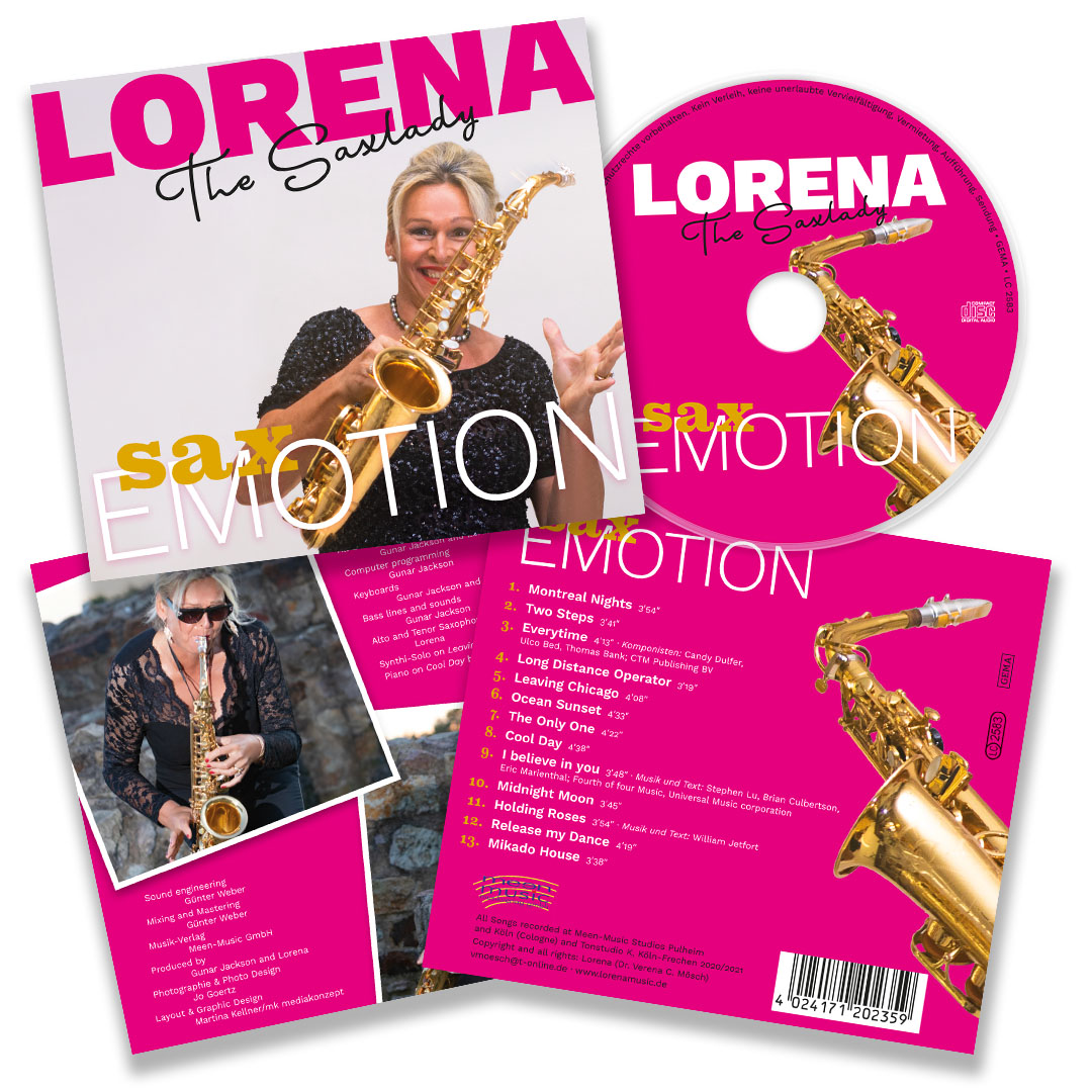 CD-Gestaltung für Lorena: Sax Emotion
