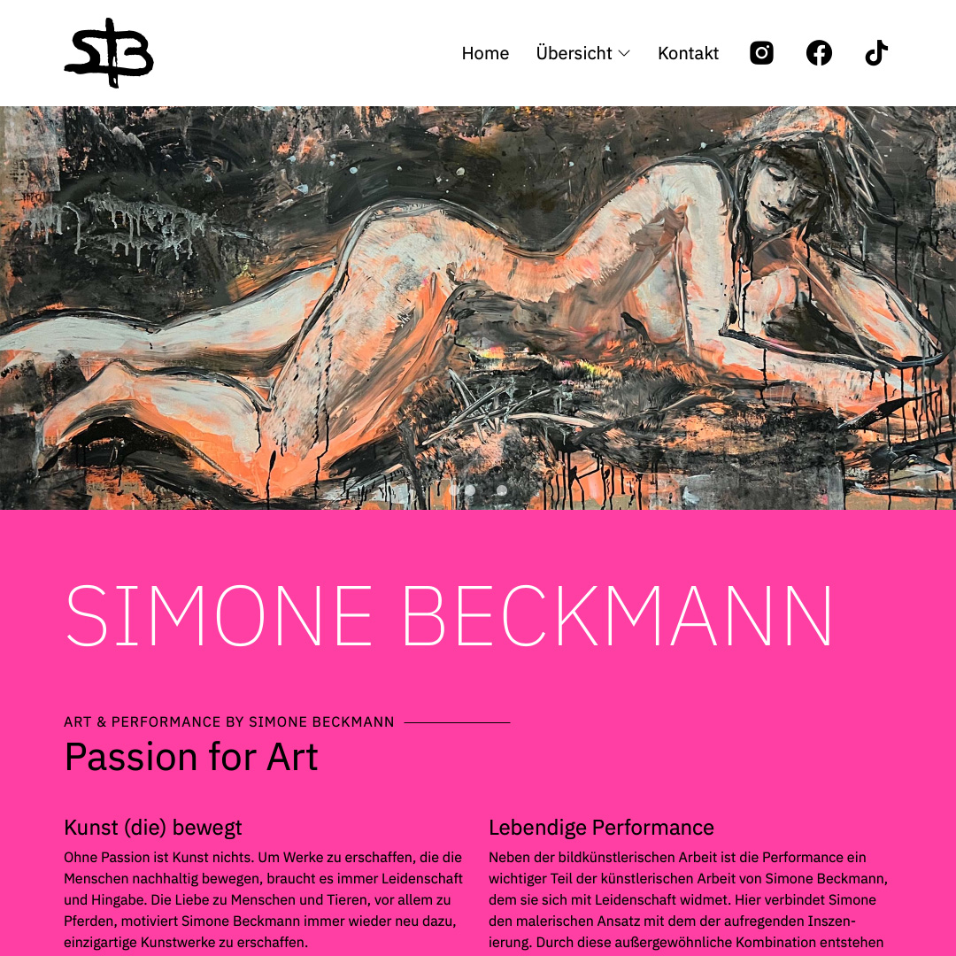 Simone Beckmann: Homepage